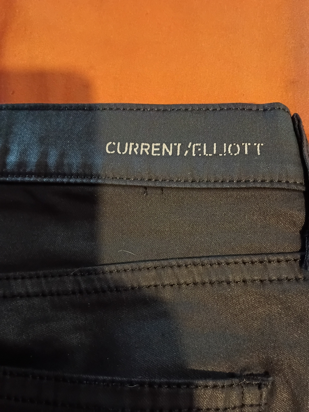 Authentic Current/Elliott Women's The Stiletto Black Coated Jeans Size 29